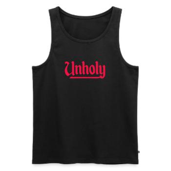 Atheist - Männer Premium Bio Tank Top - Schwarz - Vorne - Michal (187cm)