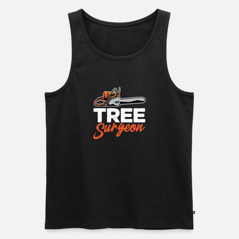 Baumpfleger - Männer Premium Bio Tank Top - Schwarz
