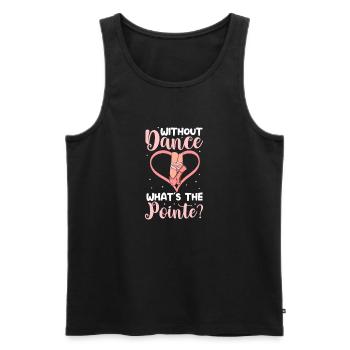 Ballet Ballerine Ballet Danseuse Danse Cadeau - Débardeur bio Premium Homme - noir - Devant - Michal (187cm)