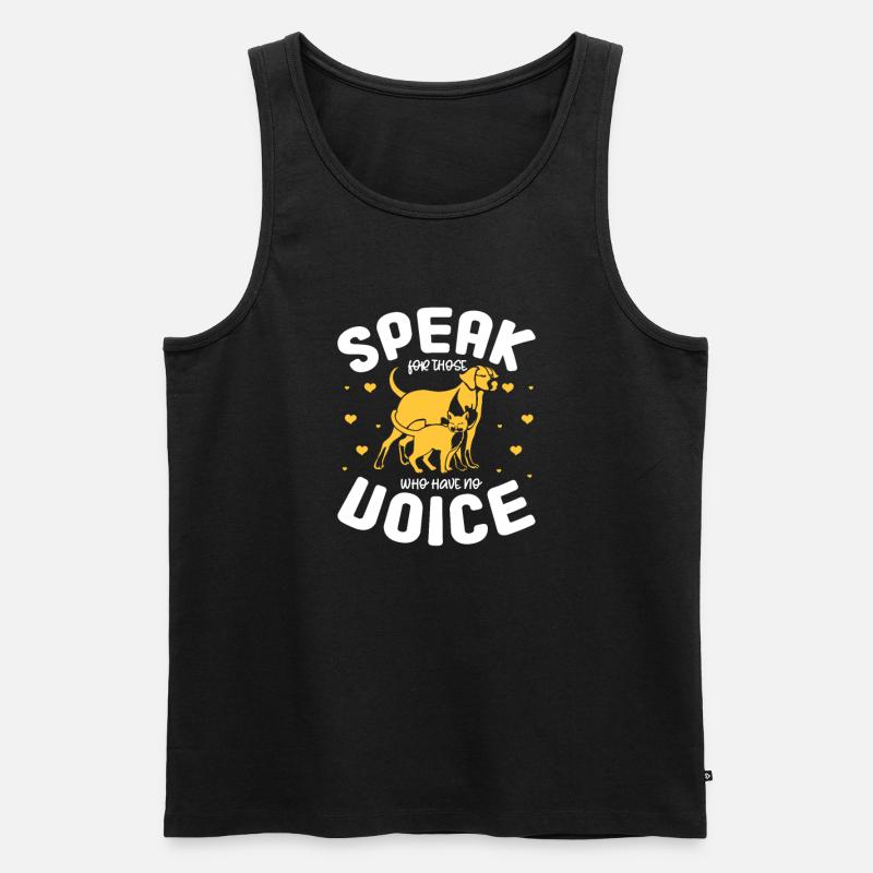 Tierrettung - Männer Premium Bio Tank Top - Schwarz