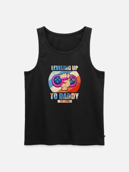 Pregnancy - Men's Premium Organic Tank Top - black
