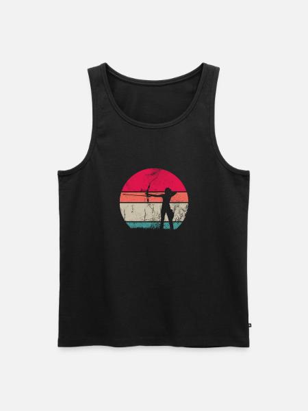 Archery Archer Archer Arrow Gift - Men's Premium Organic Tank Top - black