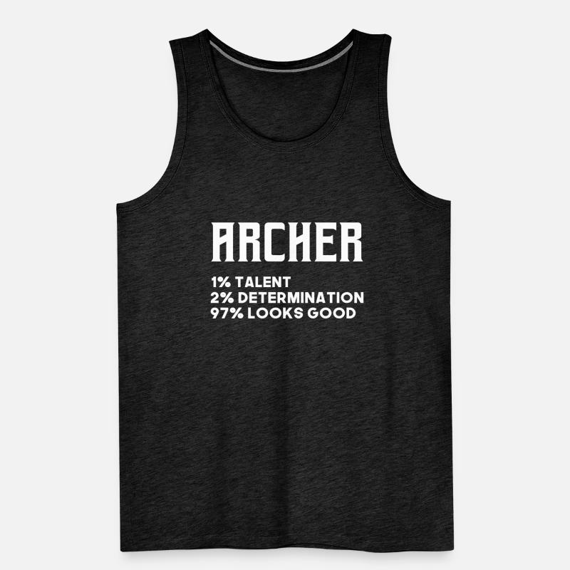 Bogenschiessen Männer Premium Bio Tank Top