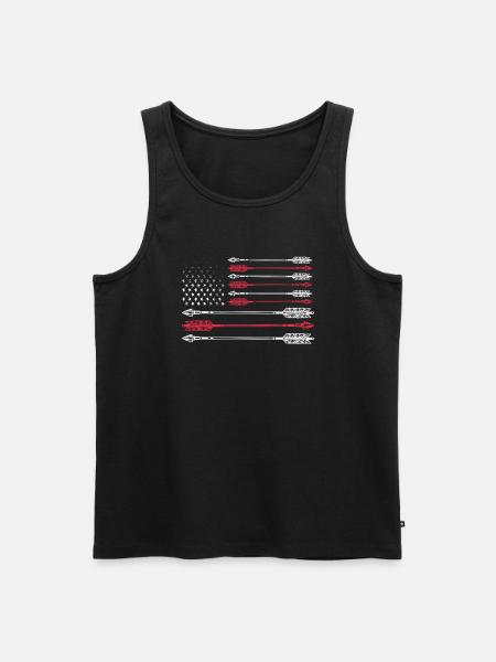 Archery - Men's Premium Organic Tank Top - black
