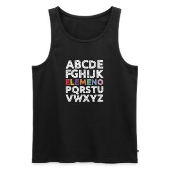 Kindergarten Child School Enrollment School Gift - Men's Premium Organic Tank Top - black - Front - AI Model Male 178 light (178cm)