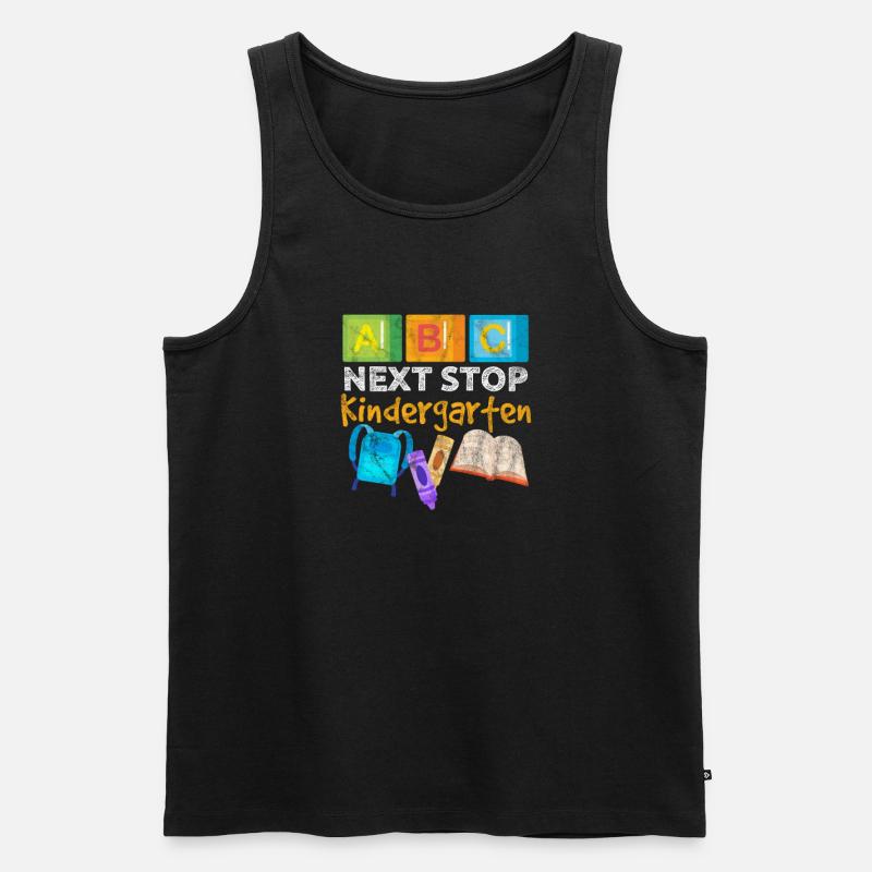 Kindergarten - Männer Premium Bio Tank Top - Schwarz