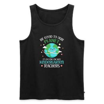 Kindergarten Child School Enrollment School Gift - Men's Premium Organic Tank Top - black - Front - AI Model Male 178 light (178cm)
