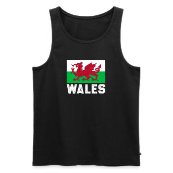 Rugby - Männer Premium Bio Tank Top - Schwarz - Vorne - Michal (187cm)