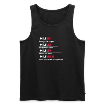 Courir - Débardeur bio Premium Homme - noir - Devant - Michal (187cm)