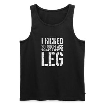 Amputation - Men's Premium Organic Tank Top - black - Front - AI Model Male 178 light (178cm)