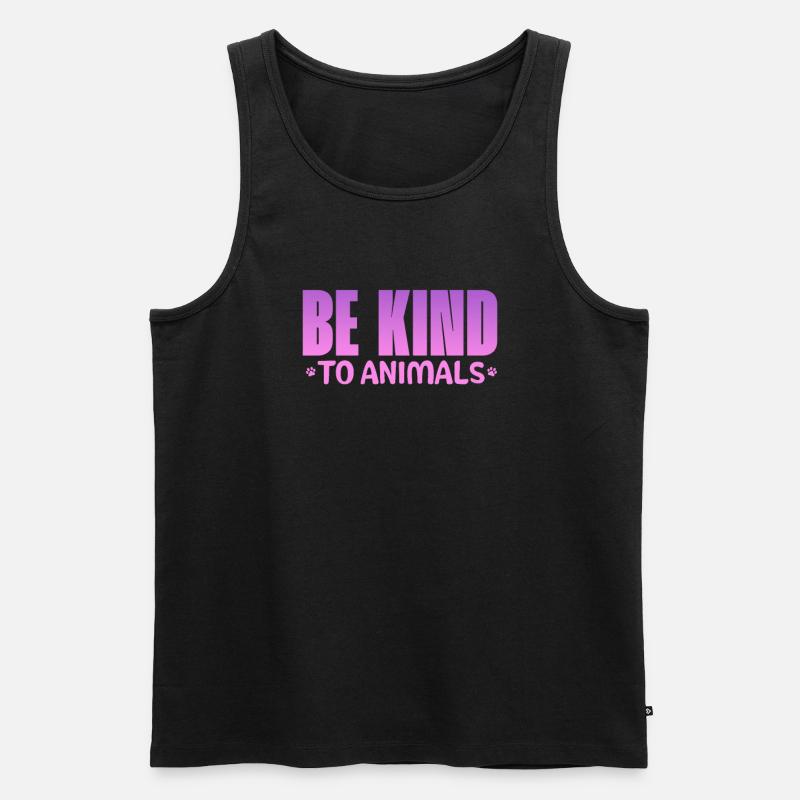 Tierrettung - Männer Premium Bio Tank Top - Schwarz