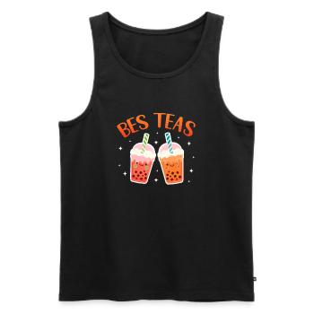 Bubble Tea - Männer Premium Bio Tank Top - Schwarz - Vorne - Michal (187cm)