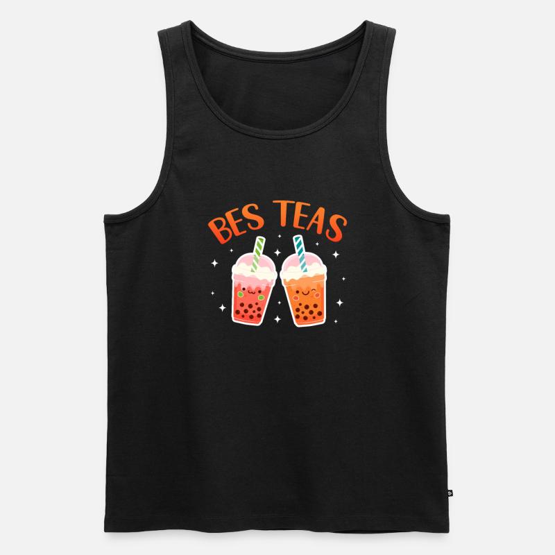 Bubble Tea - Männer Premium Bio Tank Top - Schwarz