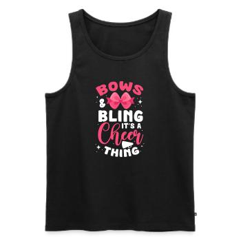 Cheerleader - Männer Premium Bio Tank Top - Schwarz - Vorne - Michal (187cm)