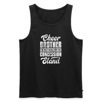 Cheerleader Bruder Cheerleading Schwester Geschenk - Männer Premium Bio Tank Top - Schwarz - Vorne - Michal (187cm)