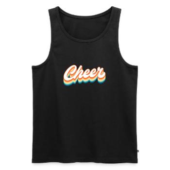 Cheerleader - Débardeur bio Premium Homme - noir - Devant - AI Model Male 178 light (178cm)