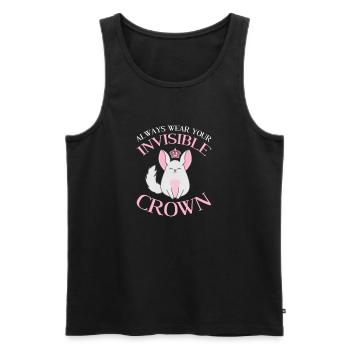 Chinchilla - Débardeur bio Premium Homme - noir - Devant - AI Model Male 178 light (178cm)