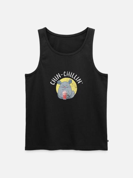 Chinchilla Rodent Pet Rodent Gift - Men's Premium Organic Tank Top - black