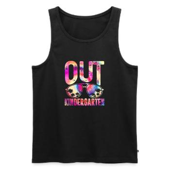 Kindergarten Child School Enrollment School Gift - Men's Premium Organic Tank Top - black - Front - AI Model Male 178 light (178cm)