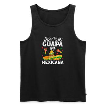 Mexiko - Männer Premium Bio Tank Top - Schwarz - Vorne - Michal (187cm)