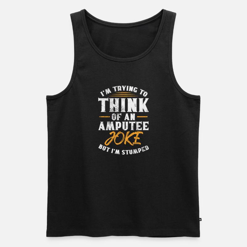 Amputation - Männer Premium Bio Tank Top - Schwarz