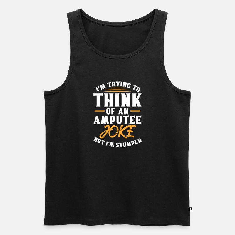 Amputation Amputieren Prothese Geschenk - Männer Premium Bio Tank Top - Schwarz