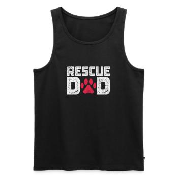 Animal Rescue Animal Welfare Animal Friend Gift - Men's Premium Organic Tank Top - black - Front - Michal (187cm)
