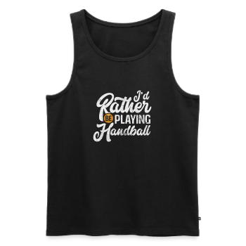Handball Handball Handball Player Sports Gift - Men's Premium Organic Tank Top - black - Front - Michal (187cm)