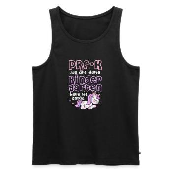 Kindergarten - Männer Premium Bio Tank Top - Schwarz - Vorne - Michal (187cm)