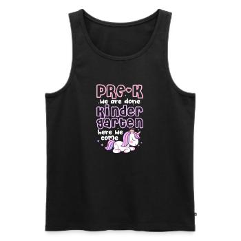 Enfant de maternelle Inscription scolaire Cadeau scolaire - Débardeur bio Premium Homme - noir - Devant - Michal (187cm)