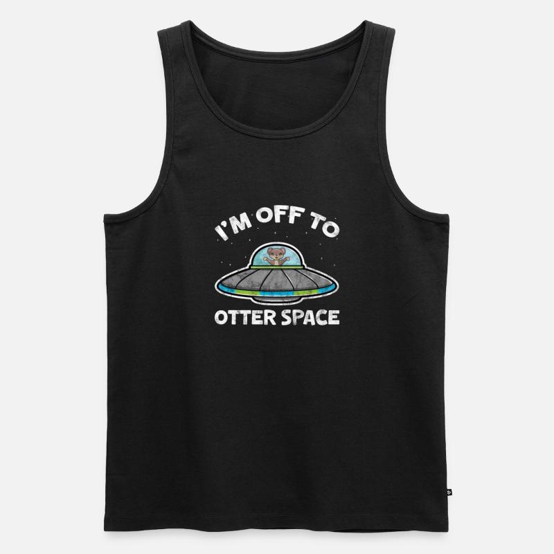 Otter - Männer Premium Bio Tank Top - Schwarz