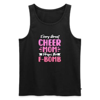 Cheerleader - Débardeur bio Premium Homme - noir - Devant - AI Model Male 178 light (178cm)