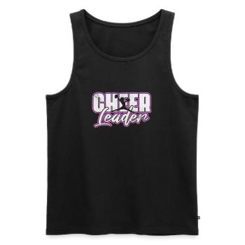 Cheerleader Cheerleading Sport Gymnastik Geschenk - Männer Premium Bio Tank Top - Schwarz - Vorne - Michal (187cm)