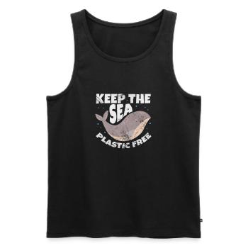 Climate Change Environment Earth Earth Gift - Men's Premium Organic Tank Top - black - Front - AI Model Male 178 light (178cm)