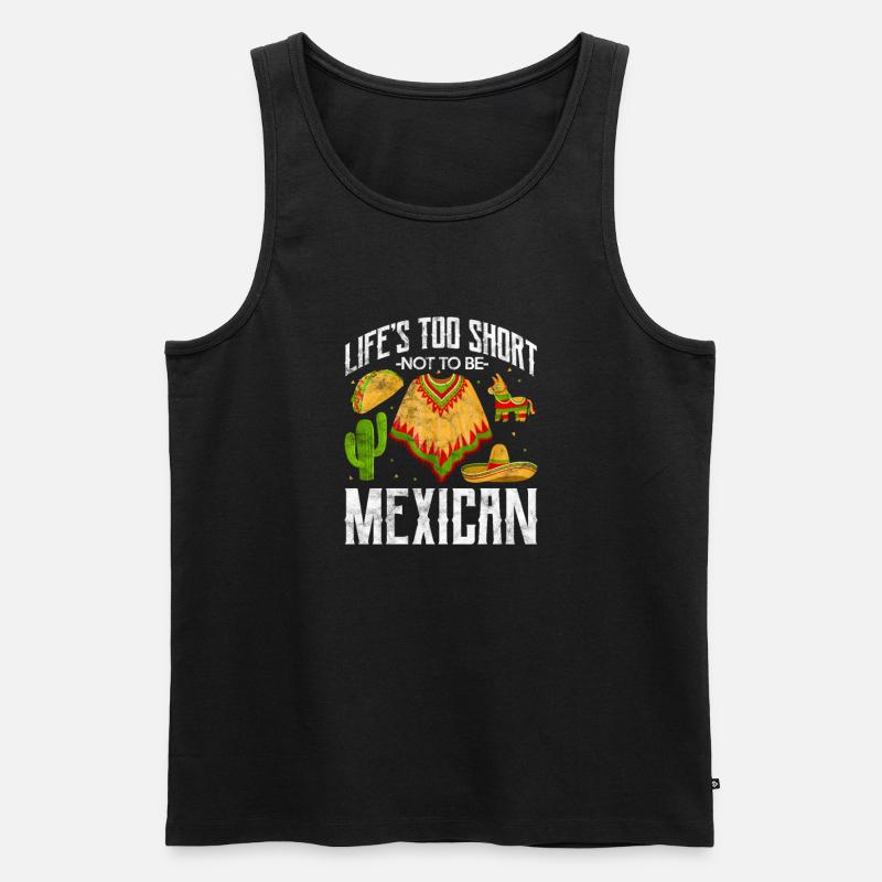 Mexiko - Männer Premium Bio Tank Top - Schwarz