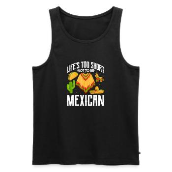 Cadeau de la nation mexicaine mexicaine - Débardeur bio Premium Homme - noir - Devant - AI Model Male 178 light (178cm)
