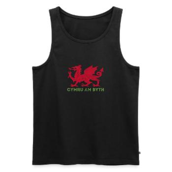 Club de rugby Équipe de rugby Football Sport Cadeau - Débardeur bio Premium Homme - noir - Devant - Michal (187cm)