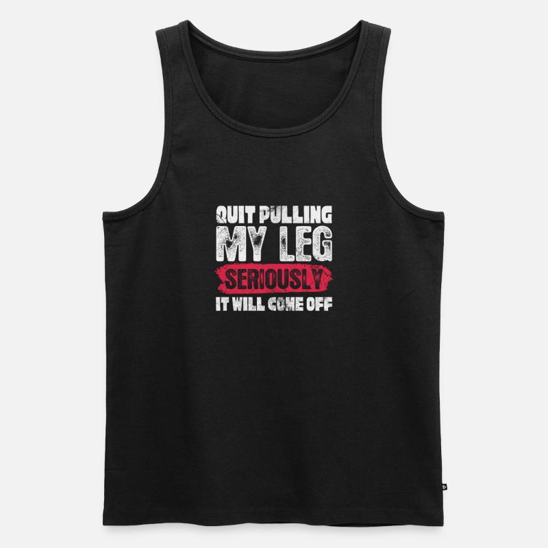 Amputation - Männer Premium Bio Tank Top - Schwarz