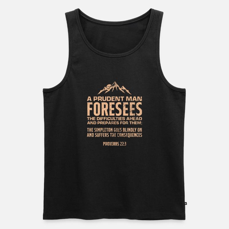 Bibel - Männer Premium Bio Tank Top - Schwarz