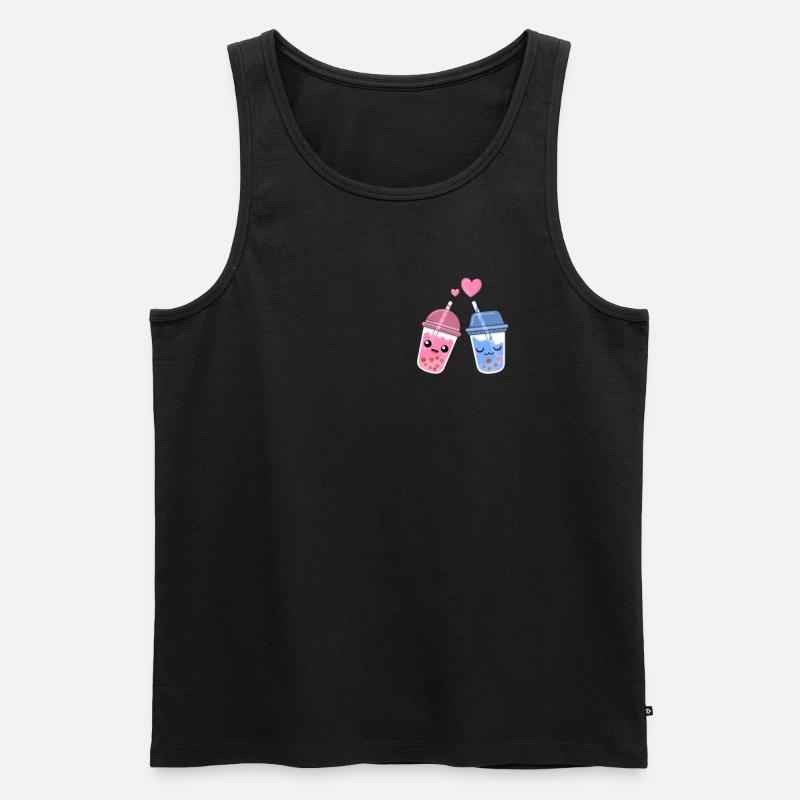 Bubble Tea - Männer Premium Bio Tank Top - Schwarz