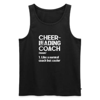 Cheerleader Cheerleading Sport Gymnastics Gift - Men's Premium Organic Tank Top - black - Front - Michal (187cm)
