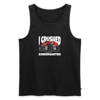 Kindergarten Child School Enrollment School Gift - Men's Premium Organic Tank Top - black - Front - AI Model Male 178 light (178cm)