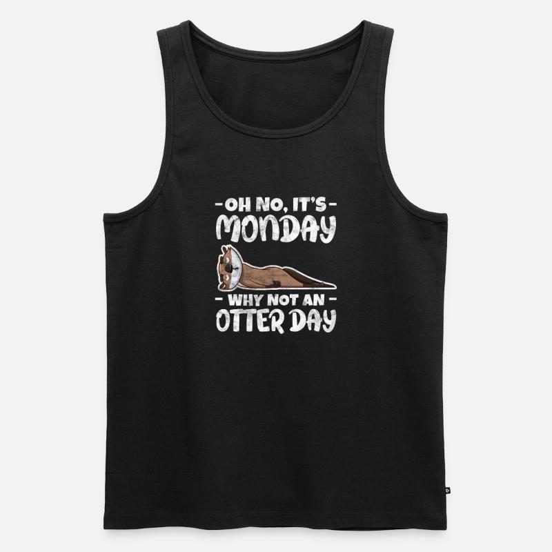 Otter - Männer Premium Bio Tank Top - Schwarz
