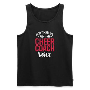 Cheerleader Cheerleading Sport Gymnastics Gift - Men's Premium Organic Tank Top - black - Front - Michal (187cm)