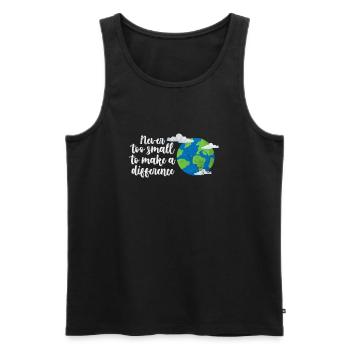 Climate Change Environment Earth Earth Gift - Men's Premium Organic Tank Top - black - Front - Michal (187cm)