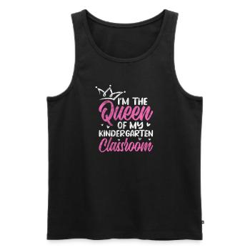 Kindergarten - Männer Premium Bio Tank Top - Schwarz - Vorne - Michal (187cm)