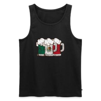 Mexico - Men's Premium Organic Tank Top - black - Front - AI Model Male 178 light (178cm)