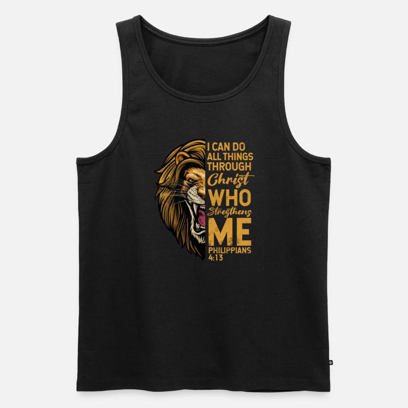Bibel - Männer Premium Bio Tank Top - Schwarz