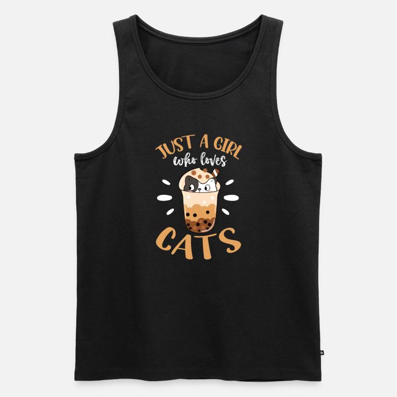 Bubble Tea - Männer Premium Bio Tank Top - Schwarz