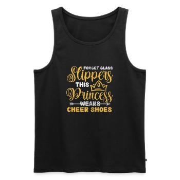Cheerleader Cheerleading Sport Gymnastics Gift - Men's Premium Organic Tank Top - black - Front - Michal (187cm)
